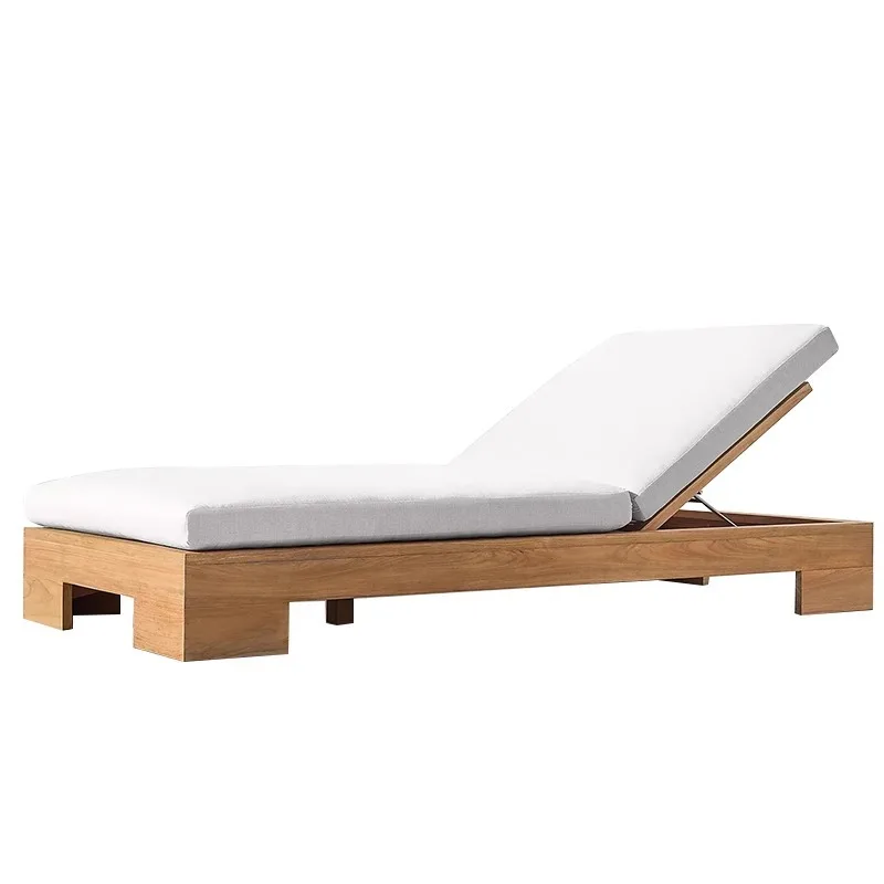 

Outdoor Solid Wood Bed Hotel Pool Beach Chairs B & B Terrace Resort
