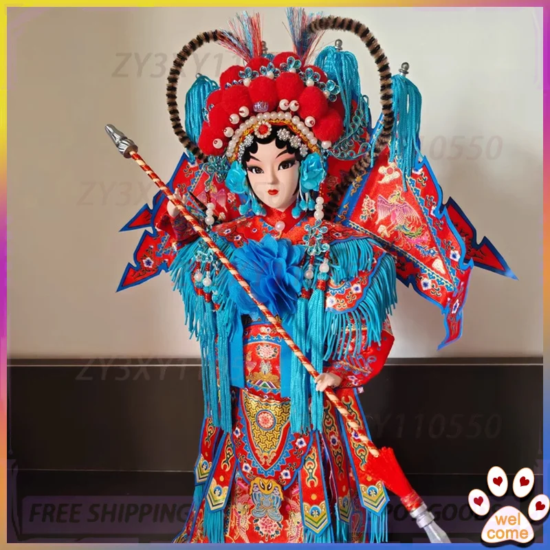 

12inch Beijing Opera Figures The Monkey King Doll Peking Opera Figurines Ornaments Tang Renfang National Characteristics Gifts