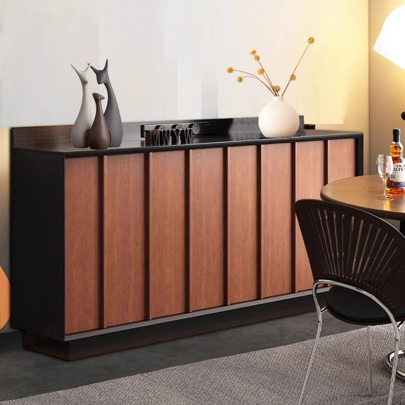 

Nordic side cabinets against the wall Solid wood lockers Living room wine cabinets Household porch cabinets Large capacity cabin