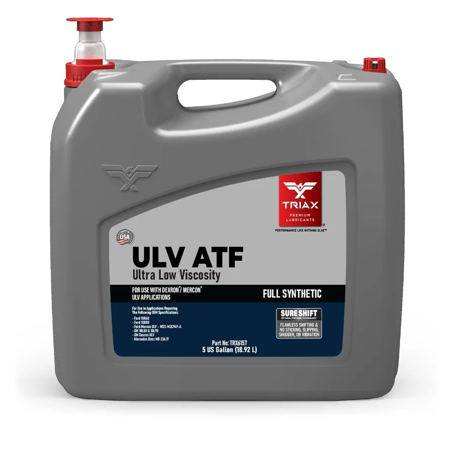 TRIAX ULV ATF سائل ناقل الحركة الأوتوماتيكي الاصطناعي بالكامل منخفض اللزوجة للغاية لنقل الحركة الحديثة 10 و8 سرعات 5 جالون