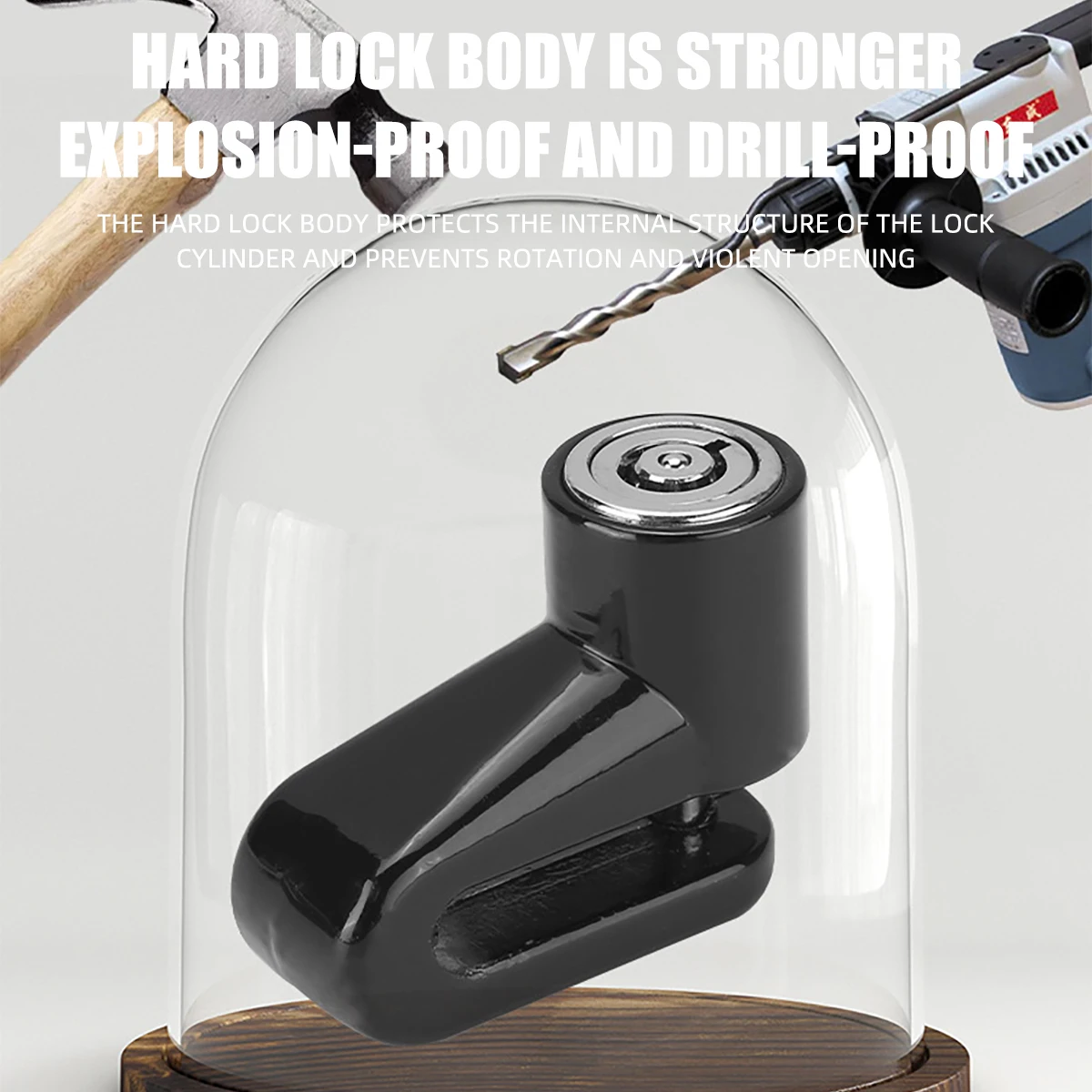 1x Security Ant-Theft Bike Anti Theft Lock Bike Accessories for Motorcycle Bicycle Disc Brake Lock Protection Bicycle Accessorie