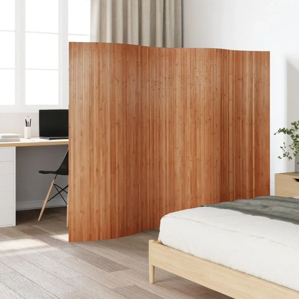 Vidaxl Brown Room Divider 165X250 Cm Bamboo Privacy Screen,Blackout Screen,Interior Decoration