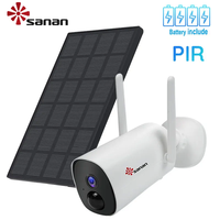 Solar Camera WIFI Outdoor Wireless Battery Powered Wide Angle CCTV 4X Digital Zoom Security IP Cameras PIR Human/Pets Detection