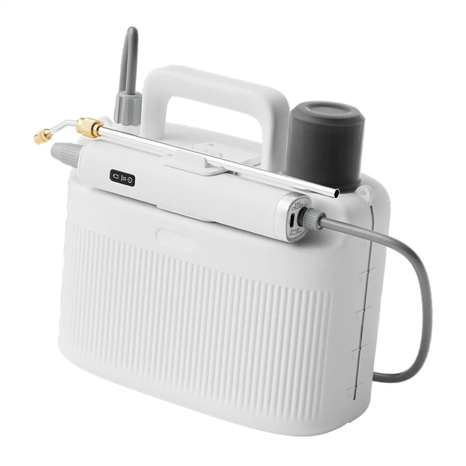 5L Electric Plant Mister Spray Bottle with Shoulder Srtip Empty with Adjustable Spout Electric Watering Can for Gardening