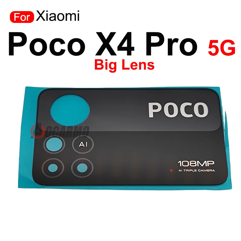 Back Camera Lens For Xiaomi POCO X4 Pro 5G Rear Camera Lens Glass Replacement PartS