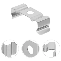 100 Pcs Manganese Steel Lamp Brackets Led Tube Holders Light Bar Shell Mounting Clips U Shape Fixtures Parts Accessories Car