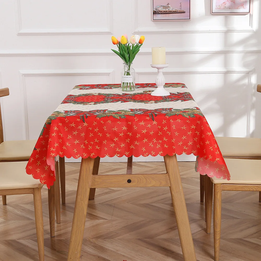 American Style Coffee Tablecloth Christmas Butterfly Tablecloth Home Christmas Dining Room Decorations Dustproof Tablecloth