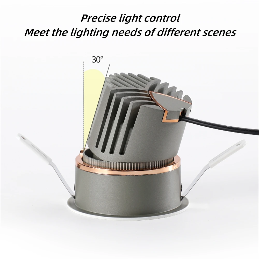 مصابيح السقف LED راحة النازل جزءا لا يتجزأ من الأضواء عكس الضوء Ac110V 220 فولت للفندق ديكور المنزل إضاءة داخلية غرفة المعيشة