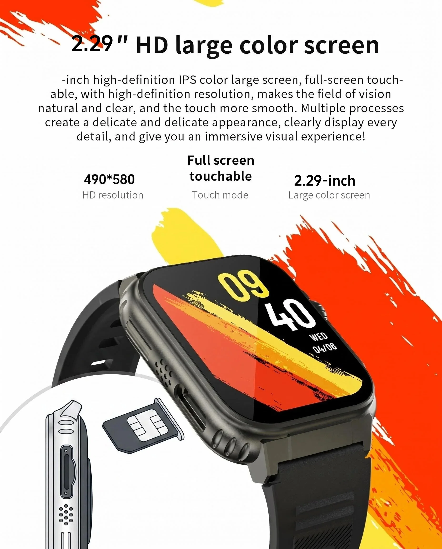 S13 Ultra MAX 5G LTE Smart Watch With Android 15.0 200° Rotating Camera GPS WiFi Sim Card Slot APP Download Compass Smartwatch