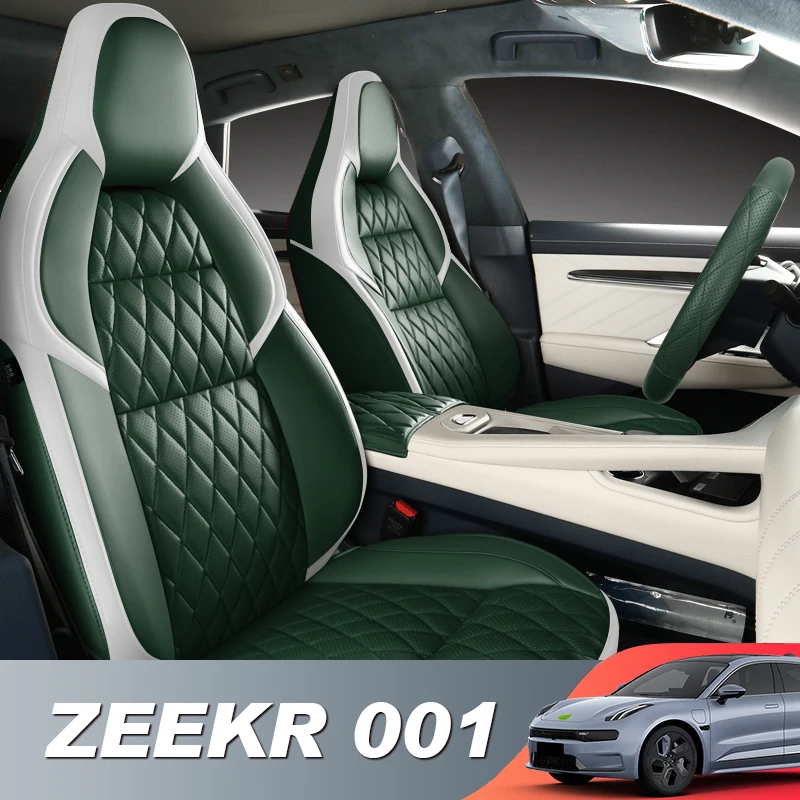 

Motocovers Car Seat Leather Customize for Zeekr 001 Full Covered with Front and Rear Full Set