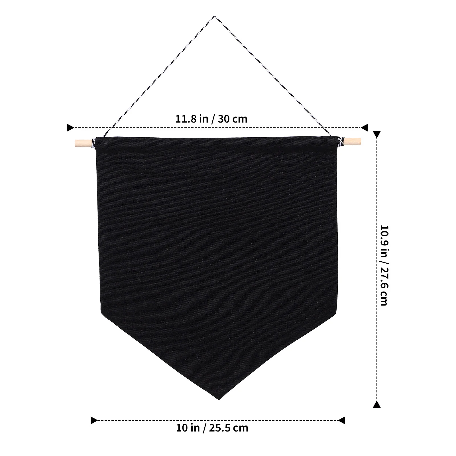 

Wall Hanging Pin Display Canvas Black Plain Pennant For Enamel Lapel Pins Painting Diy Decoration Banner Teaching Aids