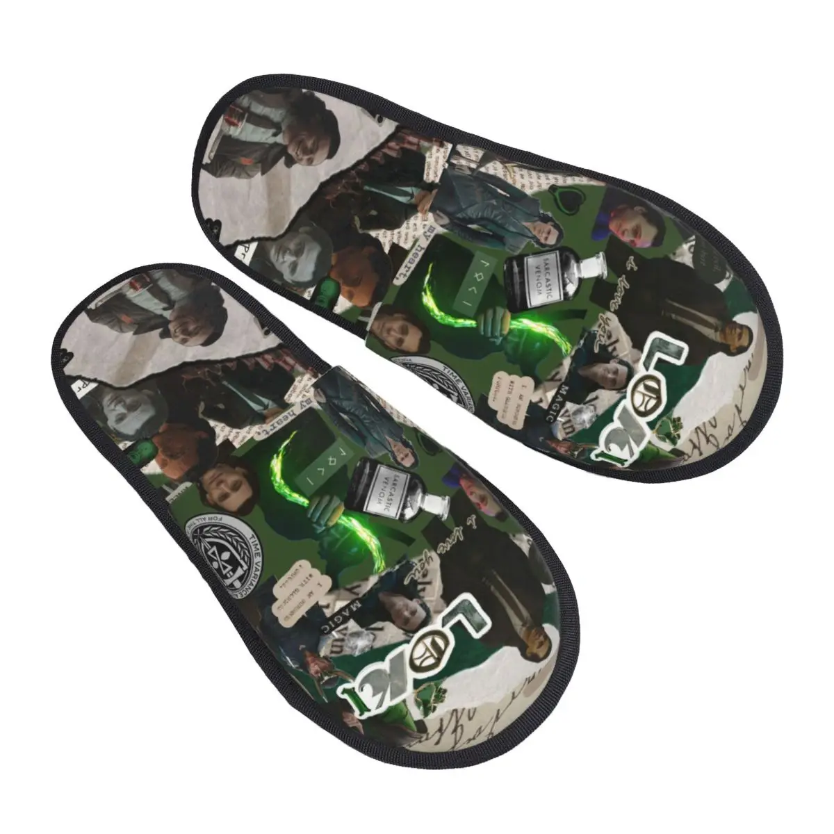 

Custom Print Women Loki Movie House Slippers Cozy Warm Memory Foam Fluffy Slipper Indoor Outdoor Shoes