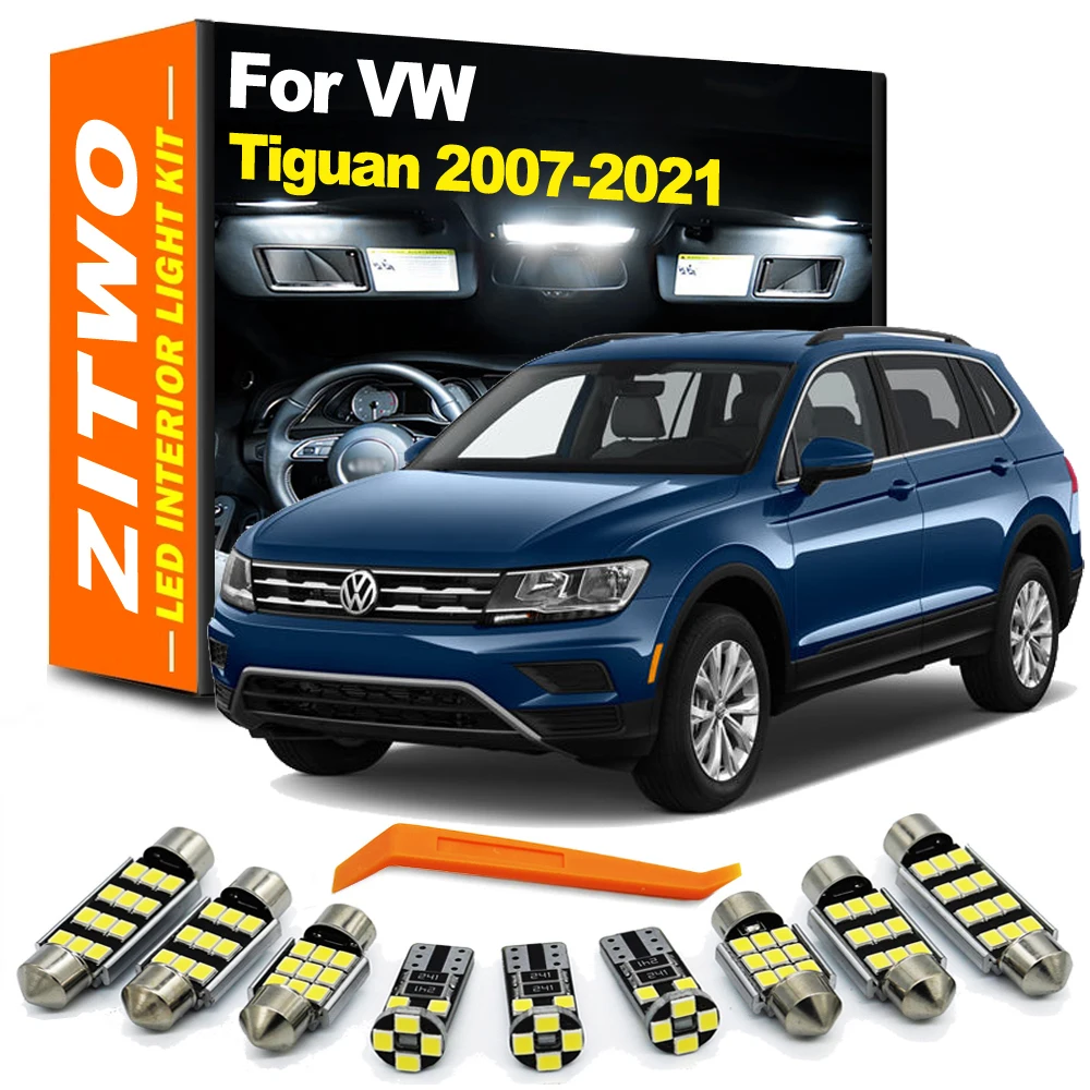 ZITWO Samochodowa żarówka LED do oświetlenia wnętrza Części do VW Volkswagen Tiguan 5N AD1 AX1 MK1 MK2 2007- 2016 2017 2018 2019 2020 2021 2022
