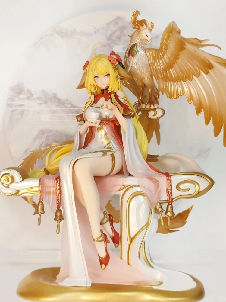 

1/7 Fox Demon Little Matchmaker Tushan Honghong Gold Yuhua Dress Ver Anime Action Figure Peripheral Collectible Model Decor Gift