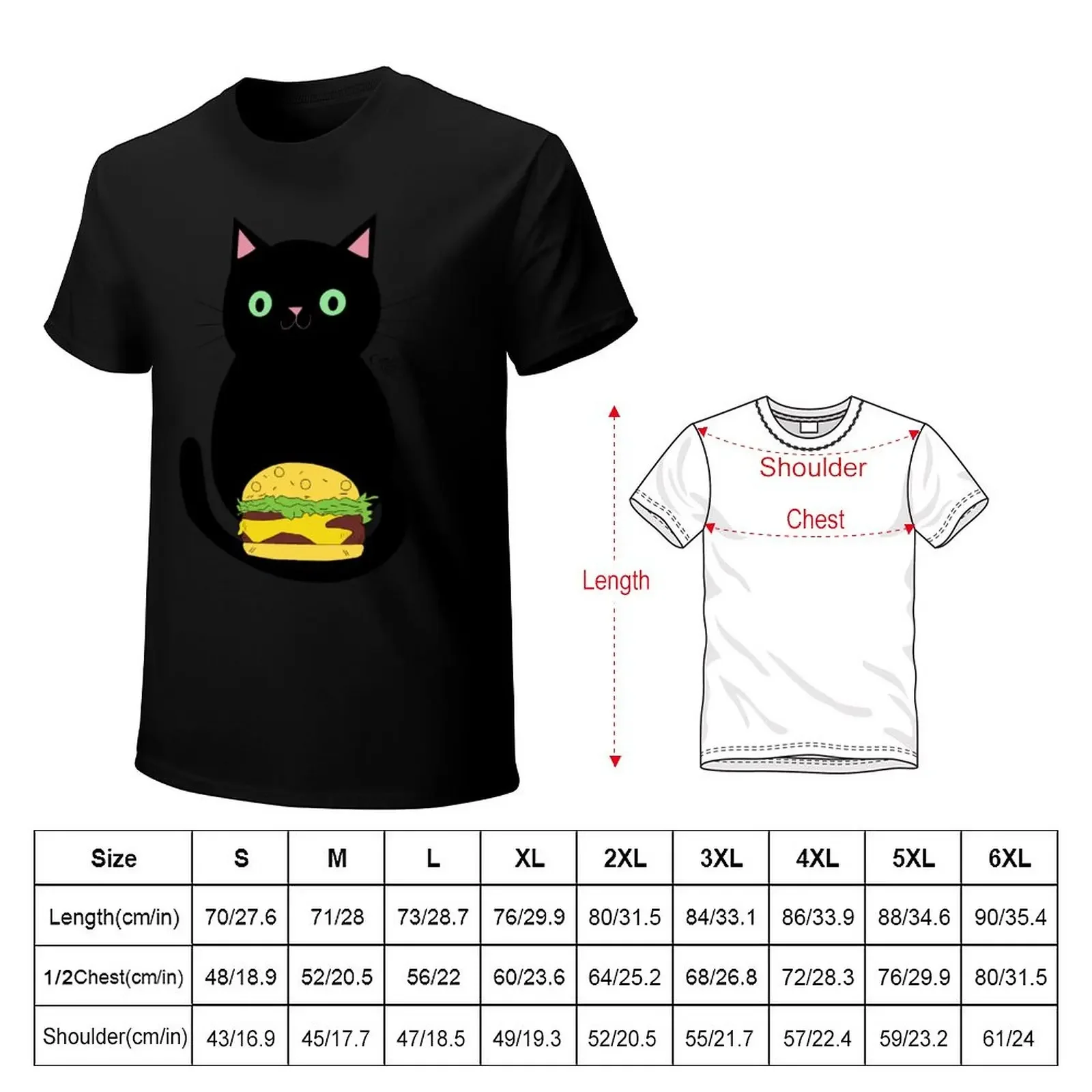 Hungry Kitty T-Shirt graphics cute clothes oversized customs design your own mens cotton t shirts