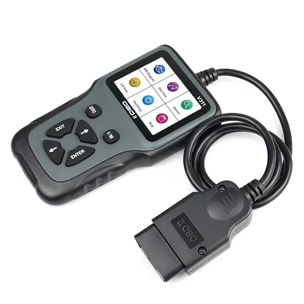 Automotive Car Scanner Auto Code Clear Reader Odometer Adjust 8-36V Data Emission Detect OBD Multi-Language Car Diagnostic Tool