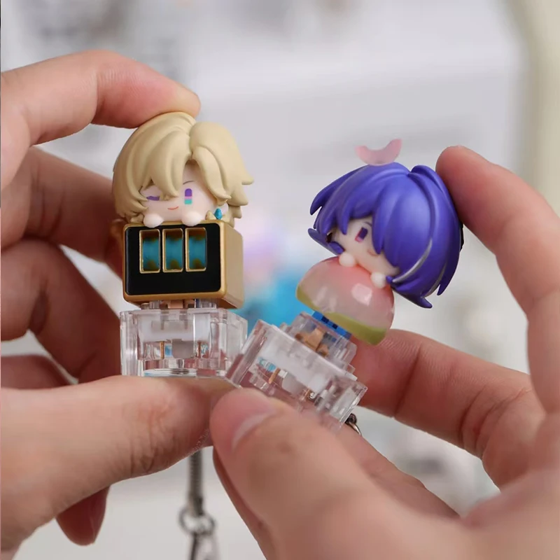 in stock Finger Keycap Honkai Star Rail Second Series Game Peripheral Anime Keycap for Gaming Keyboard Fans Collectible view 3