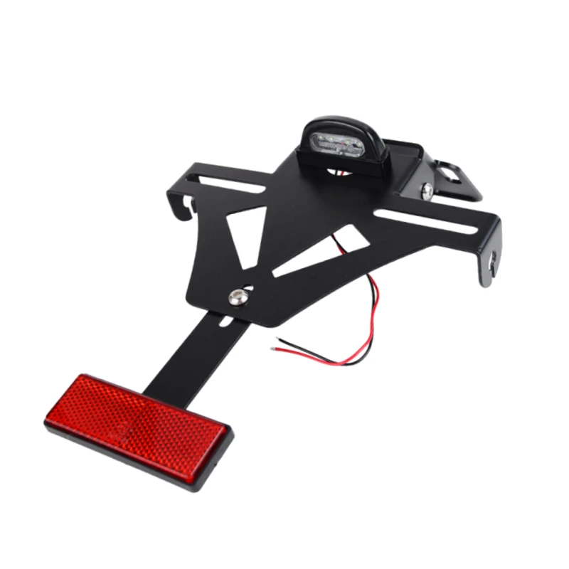 

Universal Motorcycle License Plate Number Bracket Holder LED Motocross Rear Light Taillight for Yamaha Honda Kawasaki