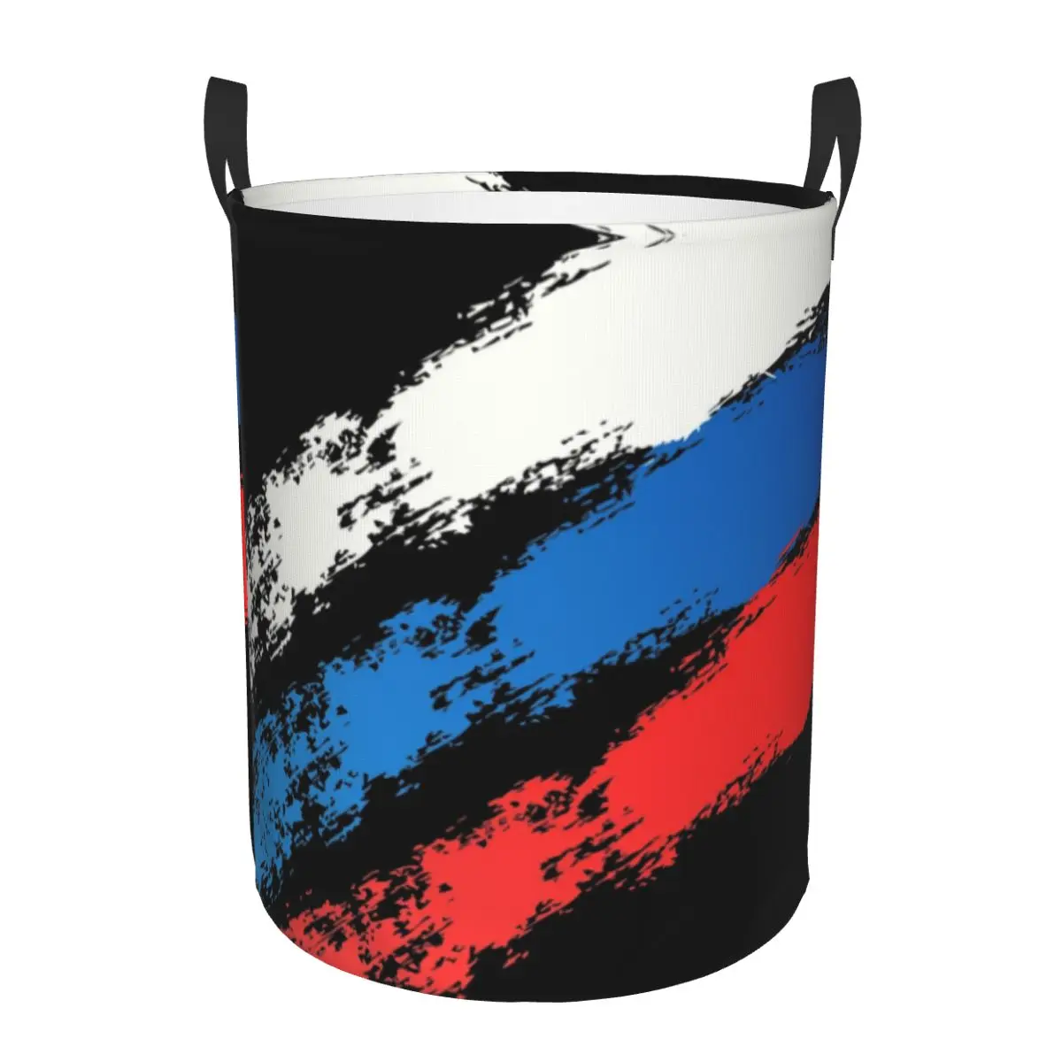 Russia Flag Russian Pride Laundry Basket Foldable Toy Clothes Hamper Storage Bin for Kids Nursery