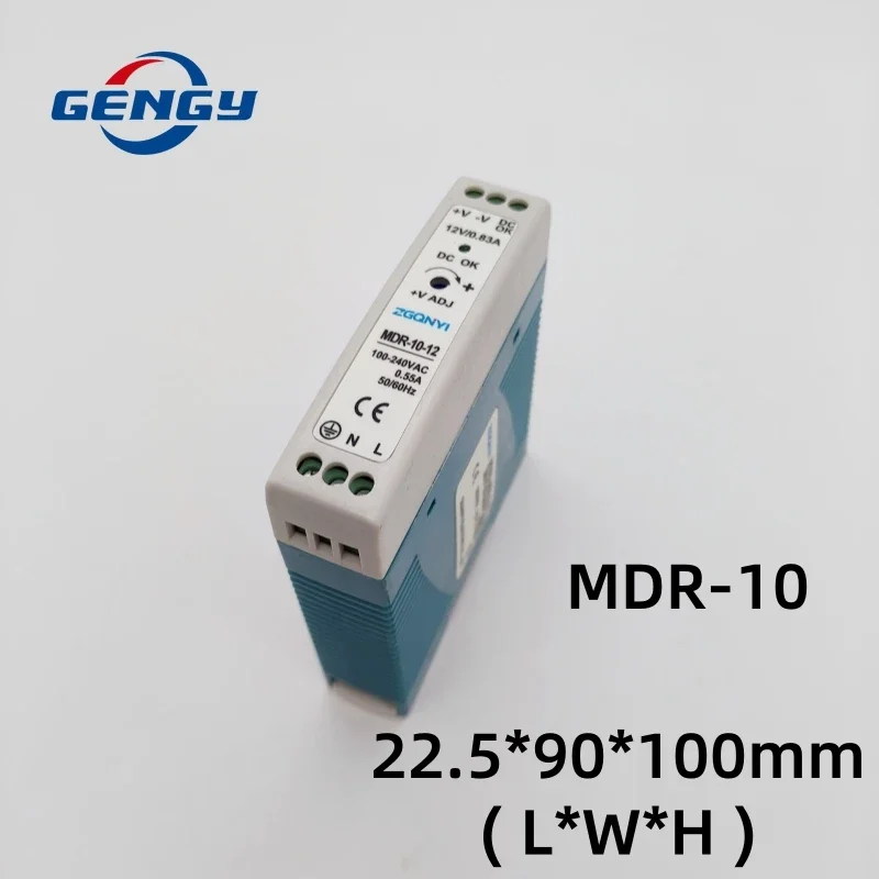 

MDR-10W 20W Power Module 5V 12V 15V 24V Power Industrial Mini AC/DC Din Rail Power Supply Switch Single Output