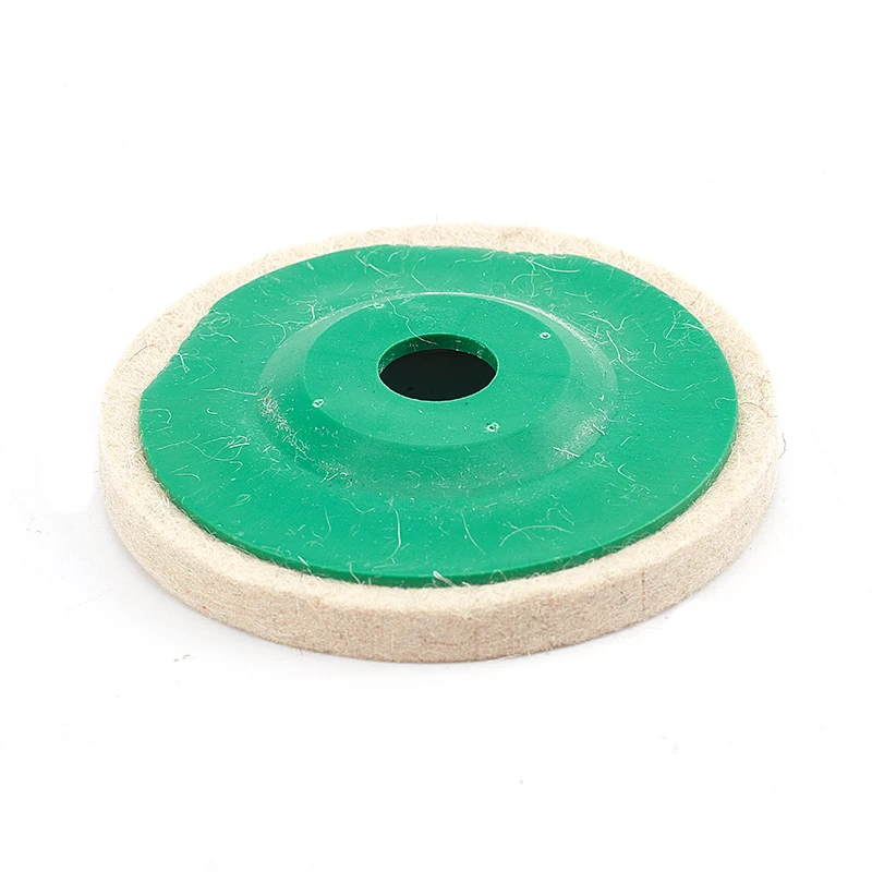Almohadillas de pulido de rueda de pulido de lana, disco de pulido de fieltro de rueda de amoladora angular de 100x8mm para Metal, mármol, vidrio y cerámica, 1 pieza