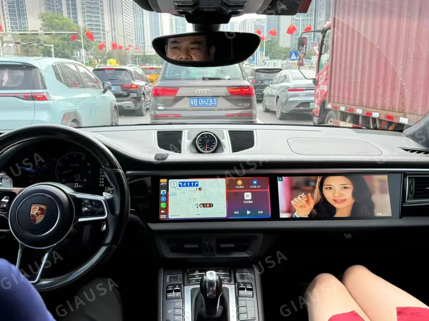 L لبورشه ماكان 2014-2019 راديو السيارة الوسائط المتعددة أندرويد 13 شاشة مزدوجة CarPlay نظام تحديد المواقع والملاحة رئيس وحدة السيارات ستيريو BT 4G WIFI