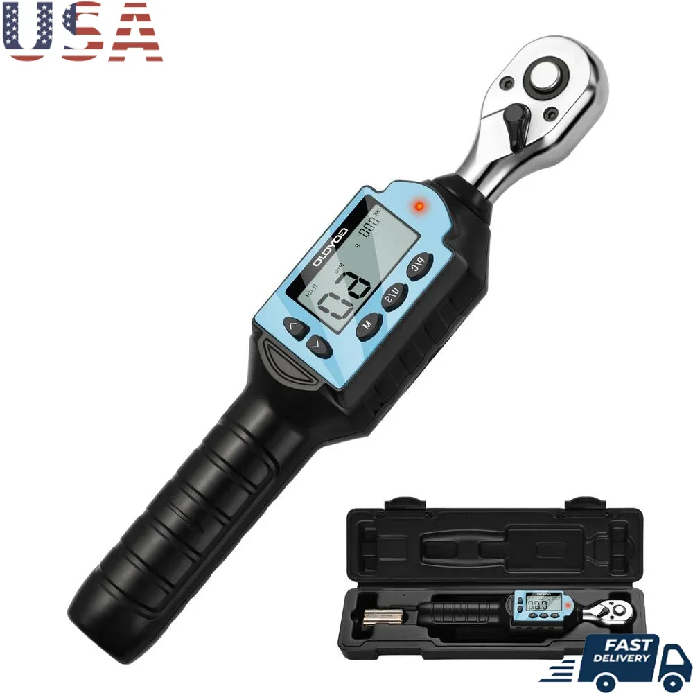 Digital Torque Wrench High-Precision Multi-Application Automotive Motorcycle Bicycle DIY Home Repair Peak Trace Modes Durable