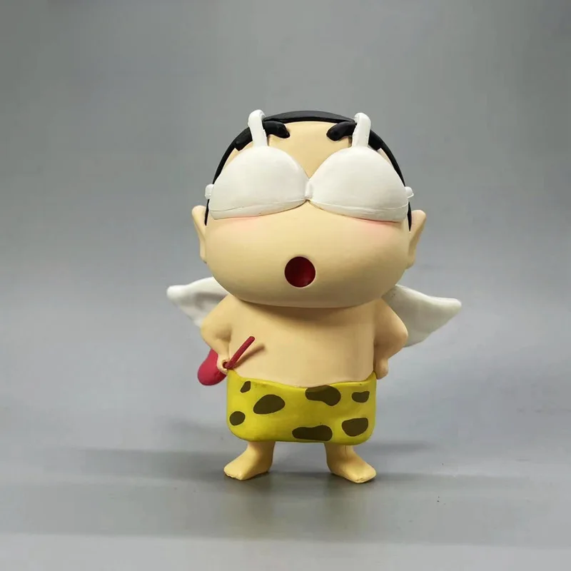 11cm Angel style Crayon Shin-Chan Anime Figure Action Figurine Pvc Statue Collection Model Doll Room Decoration Birthday Gifts