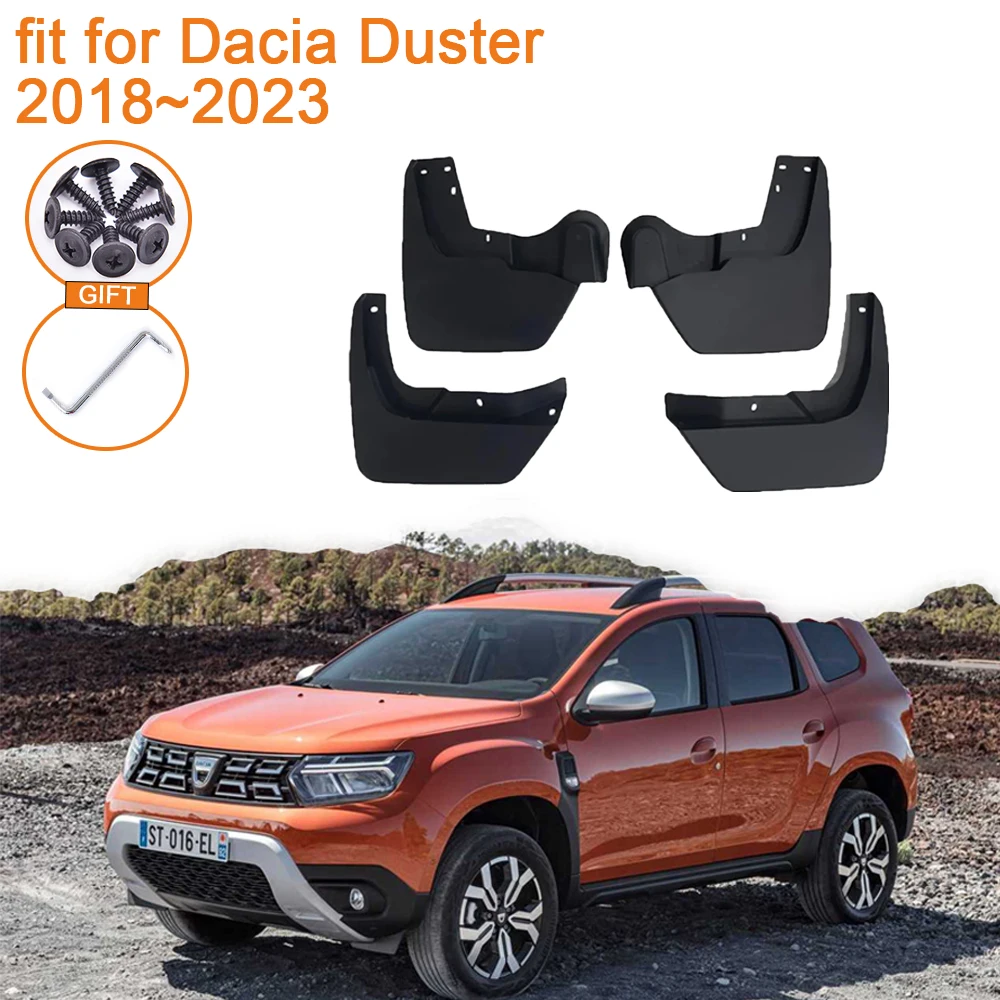 

For Renault Duster Dacia Duster 2018 2019 2020 2021 2022 2023 Accessories Mudguards Mudflap Guard Front Rear Fender Wheels Flare