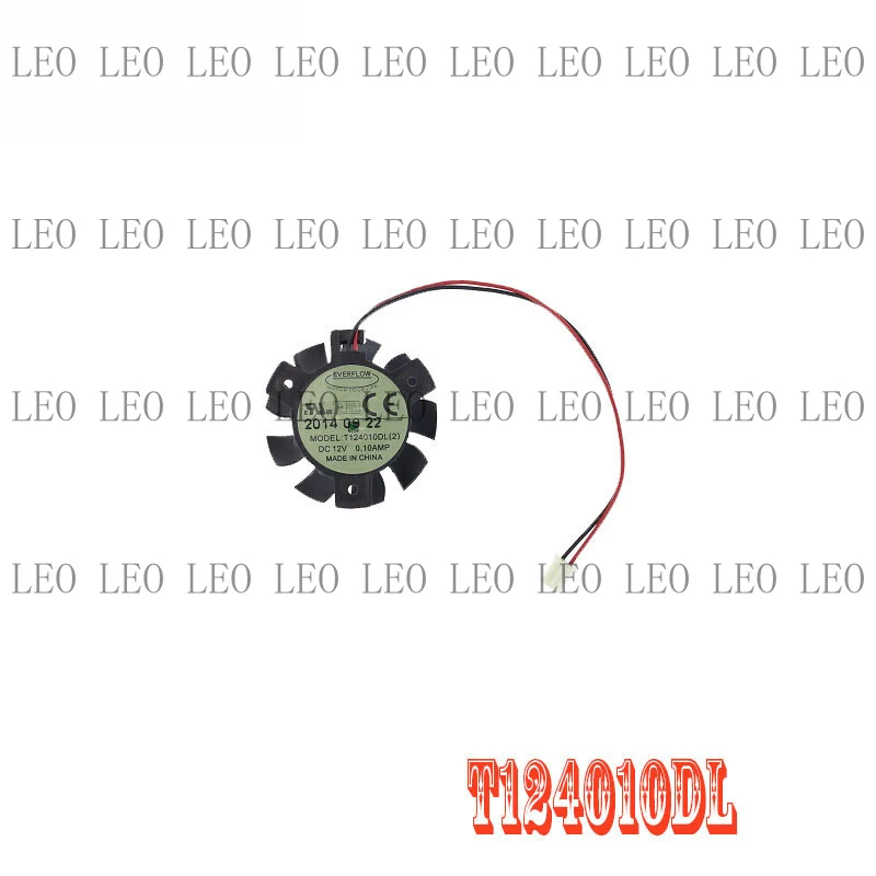 HH  37MM T124010DL 2Pin 0.1A Graphics Card Fan for ASUS gt640 GT 640 HD 4550 HD5570