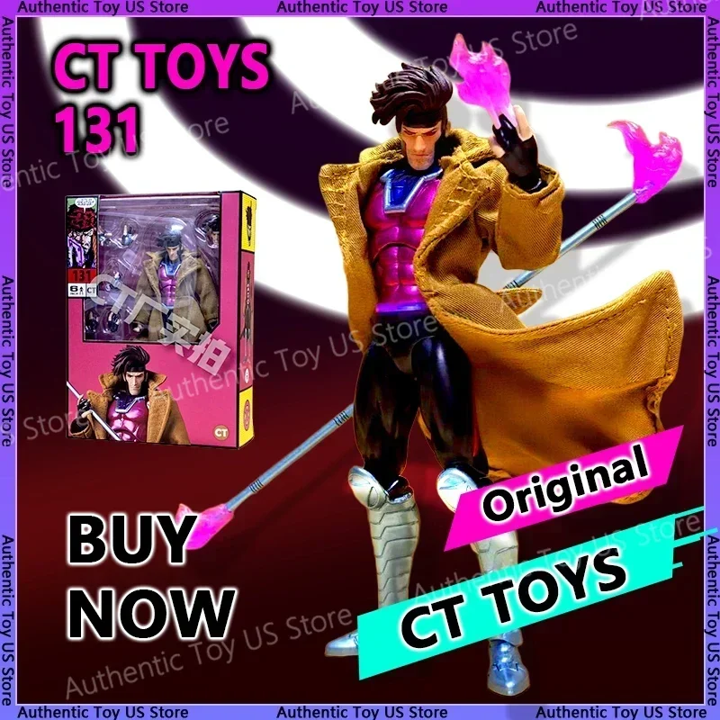 Em estoque ct brinquedos gambit figura mafex 131 x-men wolverine shf anime figura de ação estatueta estátua modelo presentes personalizados crianças brinquedo