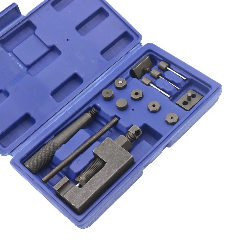 JUSTINLAU Professional Motorcycle Chain Tool Kit Chain Breaker Cutter  Riveting Press for 520/525/530/630 ATV Dirt Bike Chains view 3