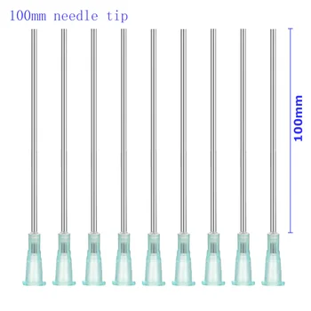 10 Stks/zak 100Mm Precisie-Tips Vloeibare Dispenser Spuit Stompe Naald Roestvrijstalen Buis 14G 15G 20G 27G, Lijm Afgifte