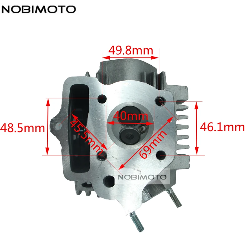 

50cc Air-Cooled Motorcycle Cylinder Cover Cap Block Head for ATV Quad Dirt Bike - Aluminum Alloy Engine Part