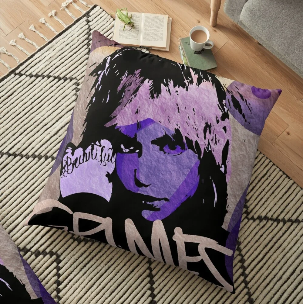 Grimes #2 Pattern Square Pillow Case Sofa Decorative Throw Pillow Cushion Cover Home Accessories