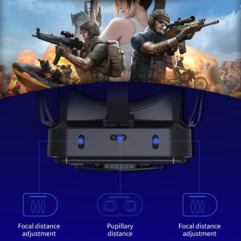Shinecon VR Glasses 3D Headset Virtual Reality Devices Helmet Viar Lenses Goggle For Smartphone Cell Phone Film Games
