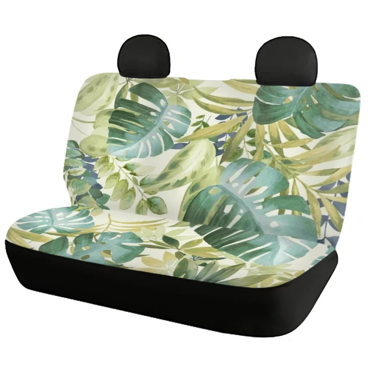 Front&Back Car Interior Seat Covers Tropical Monstera Easy to Install Auto Seat Cover for Track Sedan чехлы на сиденья машины