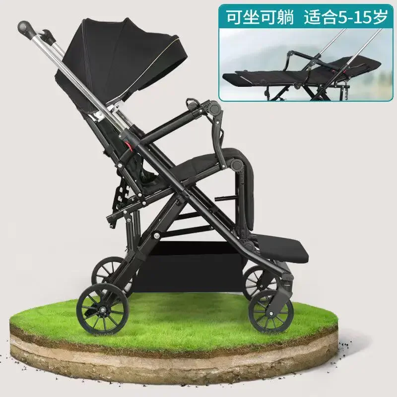 Factory direct sales Sitting and reclining folding children's wheelchairs Fractured cerebral palsy strollers