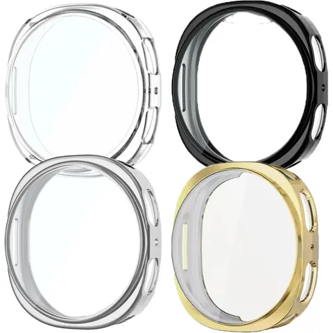 4 PCS TPU Soft Case+Film For Samsung Galaxy Watch 8 44mm 40mm Screen Protector All-Around Cover Galaxy Watch 8 44 mm Accessories