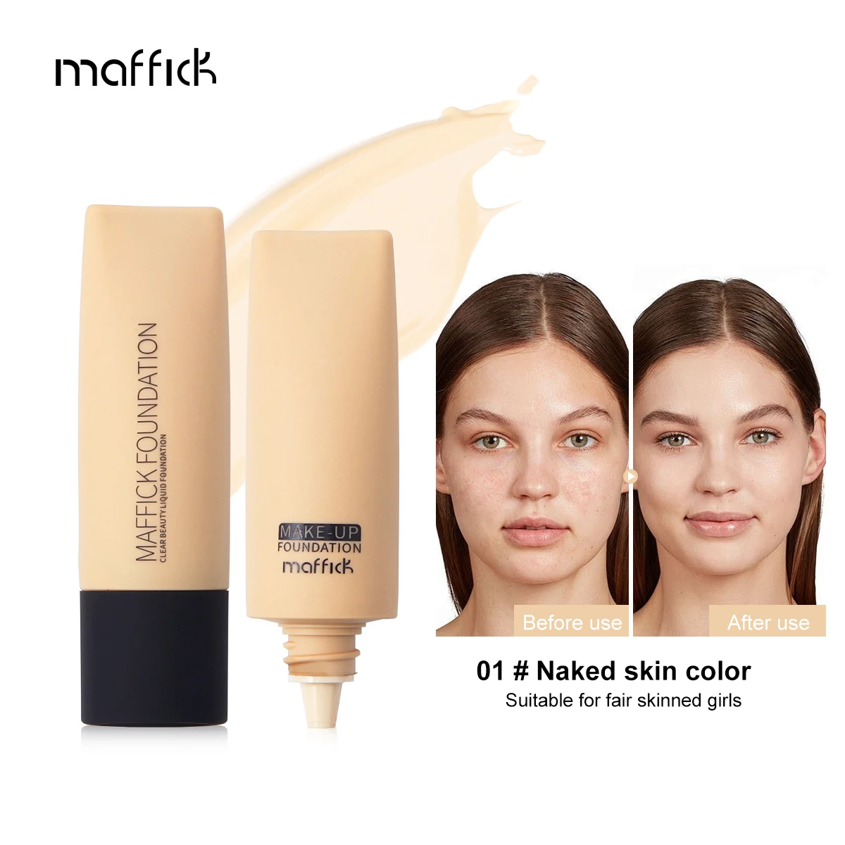 12 Kleuren Matte Vloeibare Foundation Efficiënte Waterdichte Zweetbestendige Concealer Crème Licht Dunne Delicate Vloeibare Foundation Make-Up