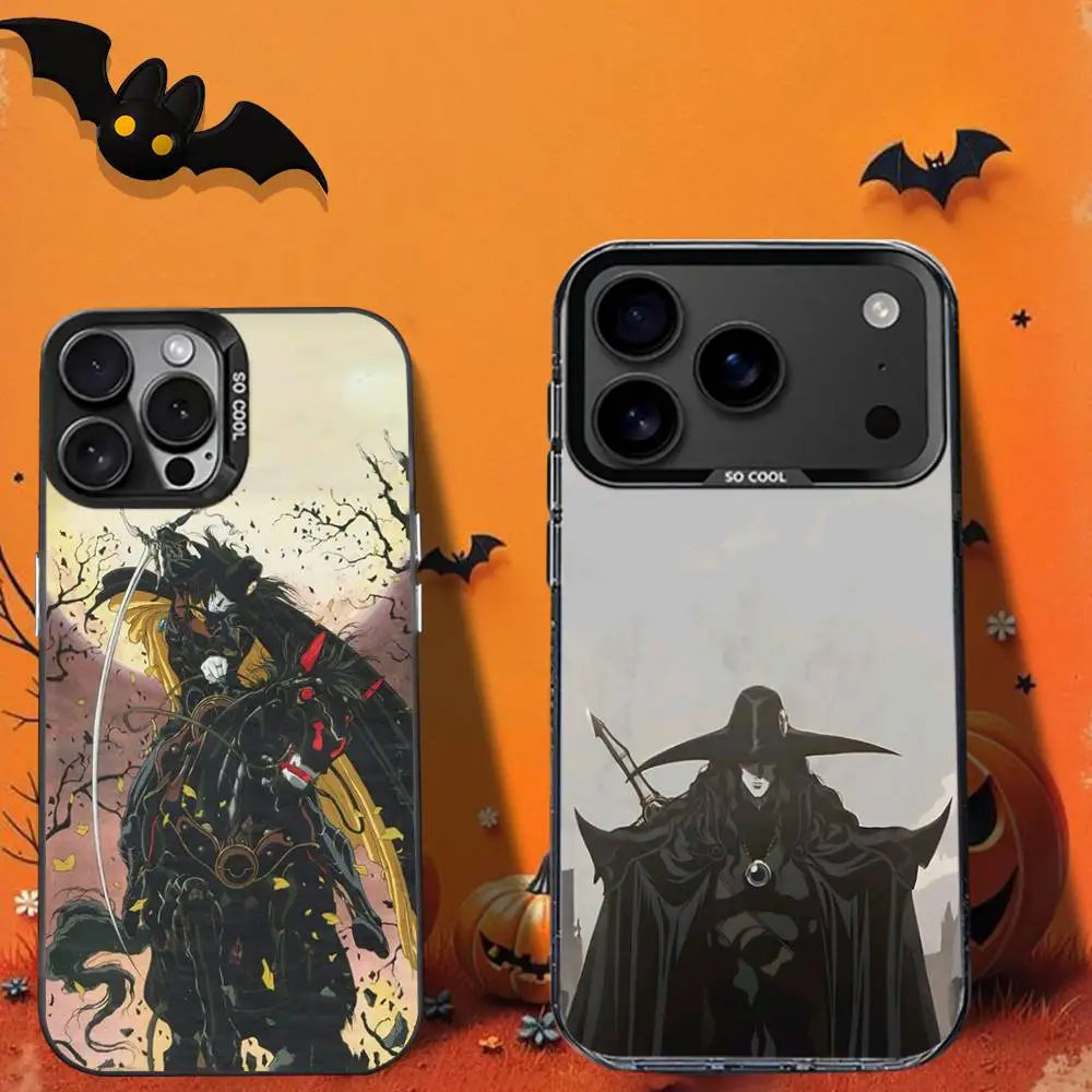 

VampireS Anime HunterS D Phone Case For iPhone 12,16,11,14,13,17,15,E,Max,Plus,Air,Pro,Mini black Shockproof IMD Hard