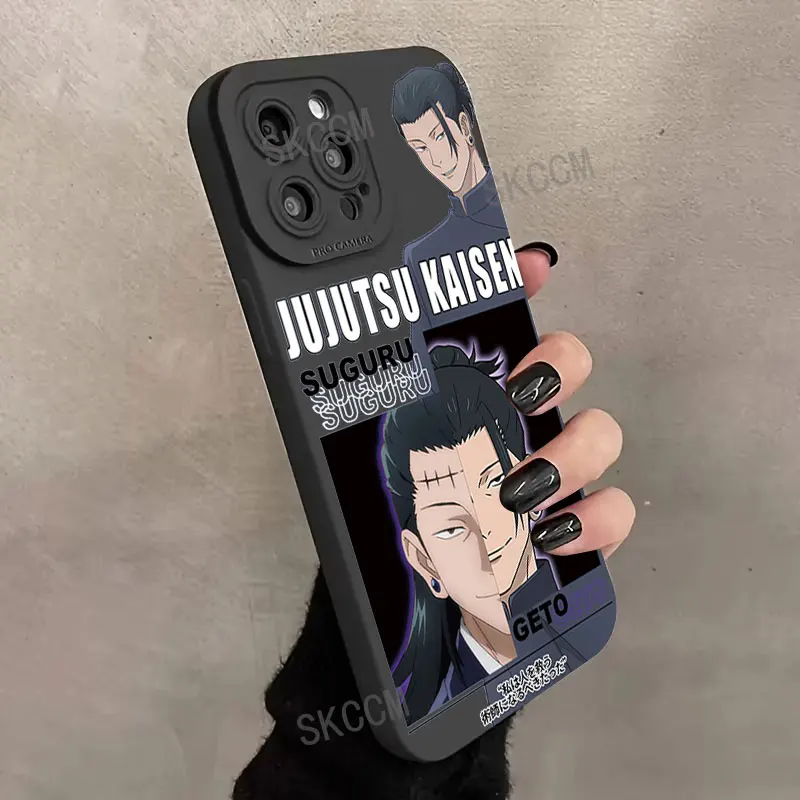 Jujutsu Kaisen Geto Suguru New Phone Case For iPhone 15 14 13 12 11 Pro Max X XR XSMAX 8 7 Plus SE2 Candy Matte Shockproof Cover