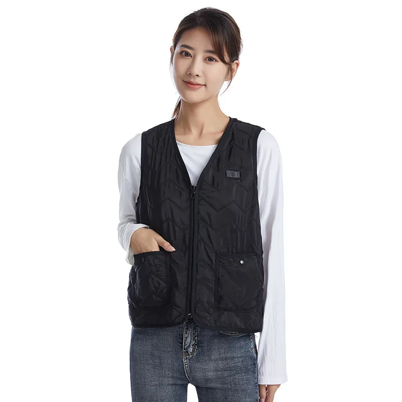 Customizable Smart USB Heated Vest - 8-Zone Dual-Control Thermostatic Heating for All-Weather Warmth