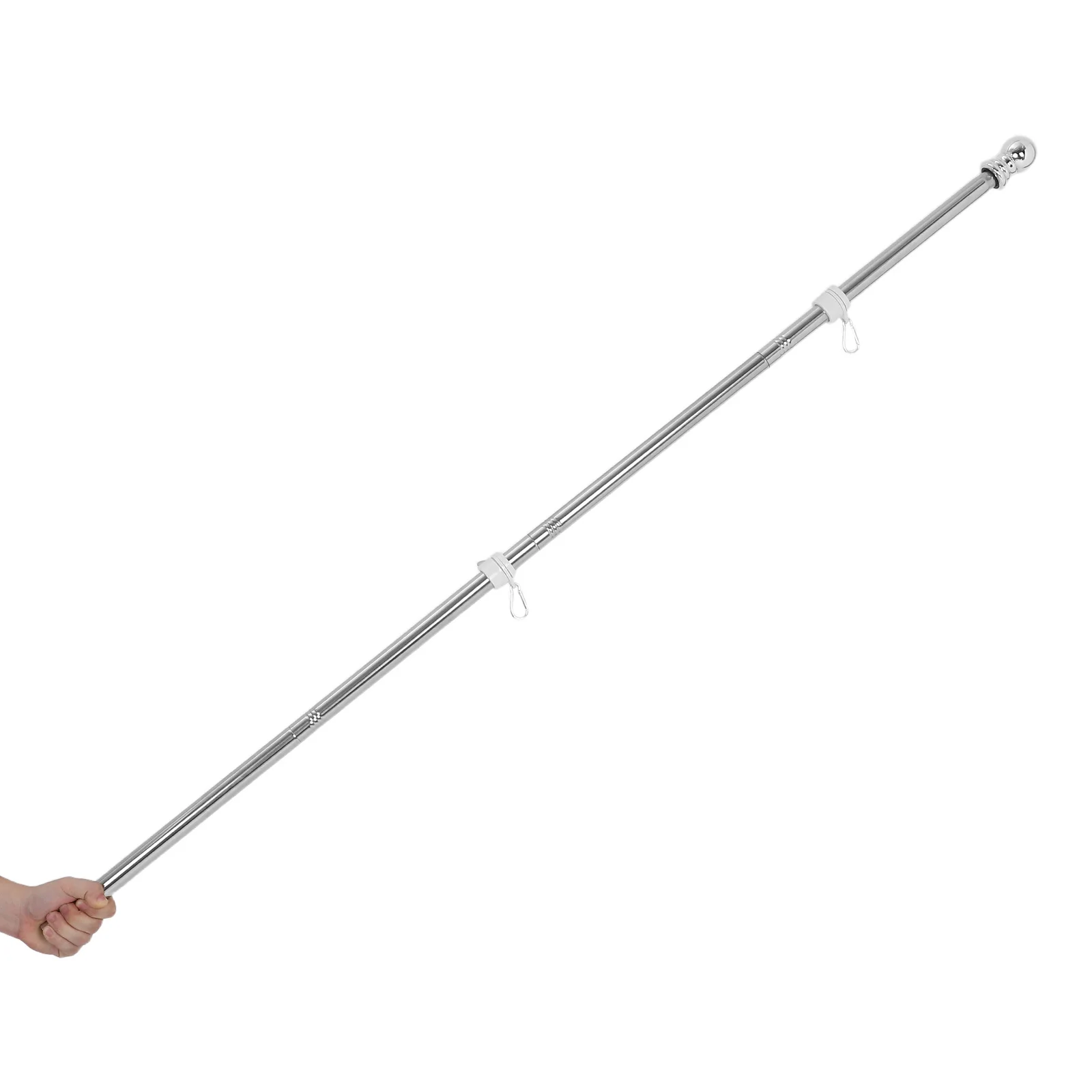 

Stainless Steel Flag Pole 1.5m Rustproof Wall Mount Flagpole Heavy Outdoor Yard Garden Metal Flag Stand Outdoor Flagpole