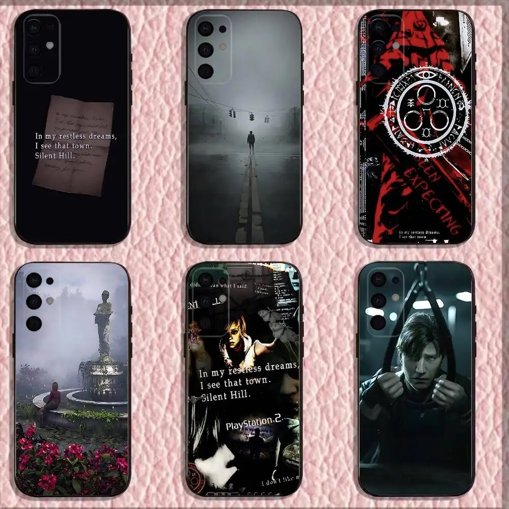 

S-Silent Horror Hill Game Phone Case For Samsung S25,S24,S21,S22,S23,S30,Ultra,S20,Plus,Fe,Lite,Note,10,9,5G Black Cover