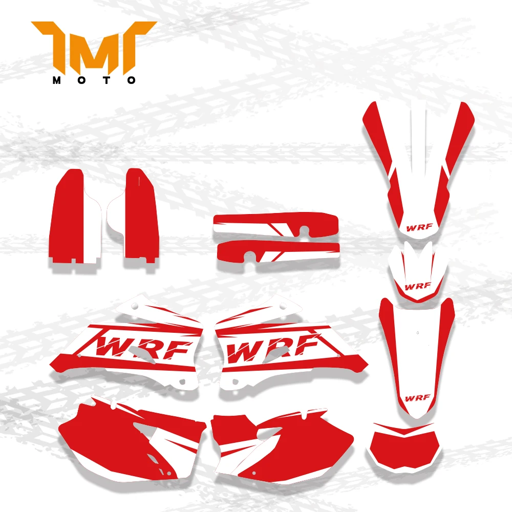 TMT Motorcycle Fairing Graphics Background Decal Sticker for Yamaha WR450F 2007-2011 WR250F  2007-2013 WRF 250 450 WR 250F 450F