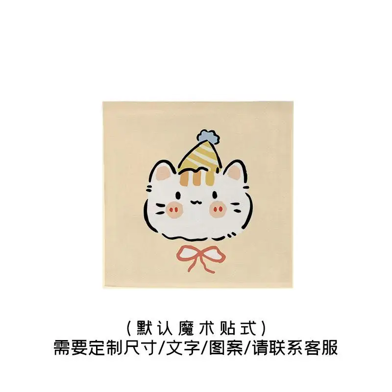 VIKAMA Cartoon Cat Cafe Door Curtain Pet Litter Box Privacy Cover Thickened Scratch Resistant Noren