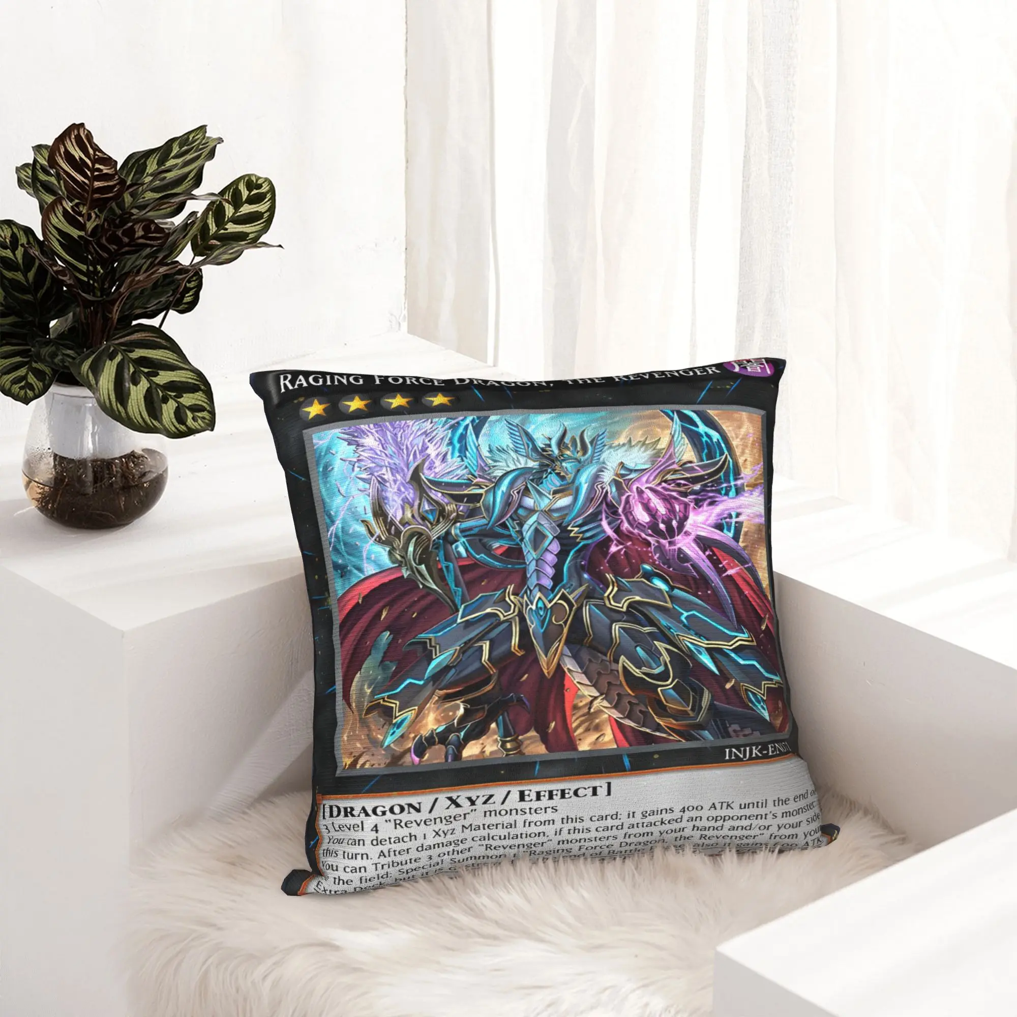 Anime Yu Gi Oh Card  Pillowcase Printed Polyester Cushion Cover Decoration  Pillow Case Cover Home Square 40*40cm