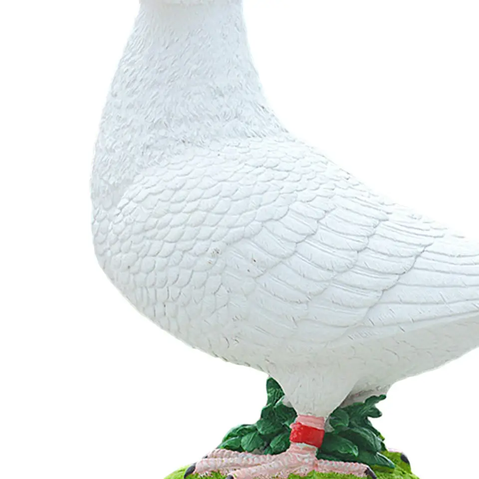人工の鳥の置物,偽の鳥のモデル,白いピジョンの置物,庭,オフィスの装飾