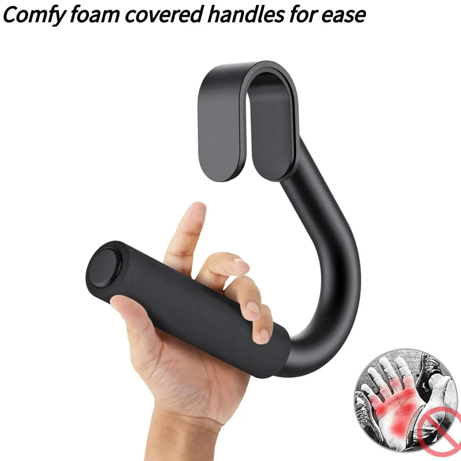 1 زوج اللياقة البدنية مقبض متعدد الوظائف هوك قبضة سحب ما يصل Deadlift قوة التدريب مقبض المنزل رياضة التجديف كابل آلة قبضة